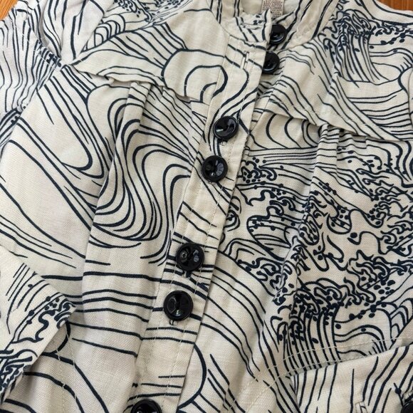 Anthropologie Elevenses Linen Blend Jacket RARE.  SZ 6 - Picture 7 of 8